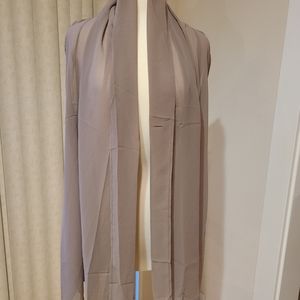 Zury – Free Floating Style Chiffon Vest/Topper (Taupe – Free Size)